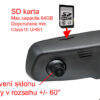 DVR kamera s monitorom v spätnom zrkadle, predná+zadná - Peugeot, Citroen, Toyota