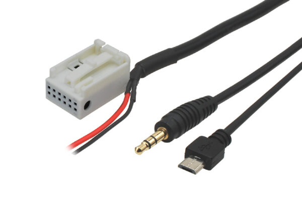 AUX a micro USB adaptér VW / Seat / Škoda