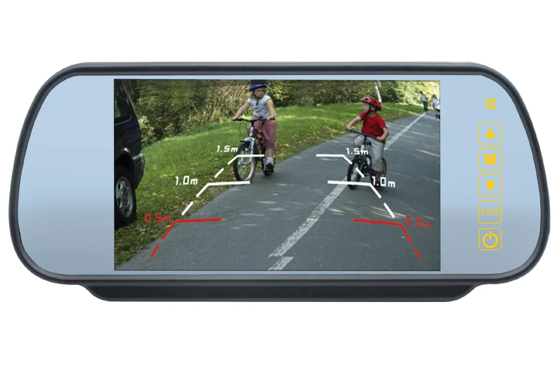 Monitor BK-074AHD v univerzálnom spätnom zrkadle