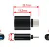 Adaptér - redukcia USB A (samica) - USB C (samec)