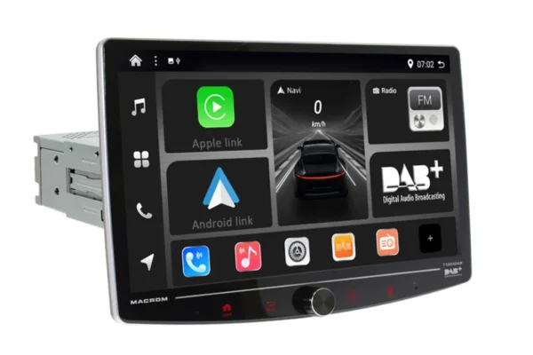 Autorádio Macrom T1003DAB- multimediálne s android systémom a carplay funkciou.