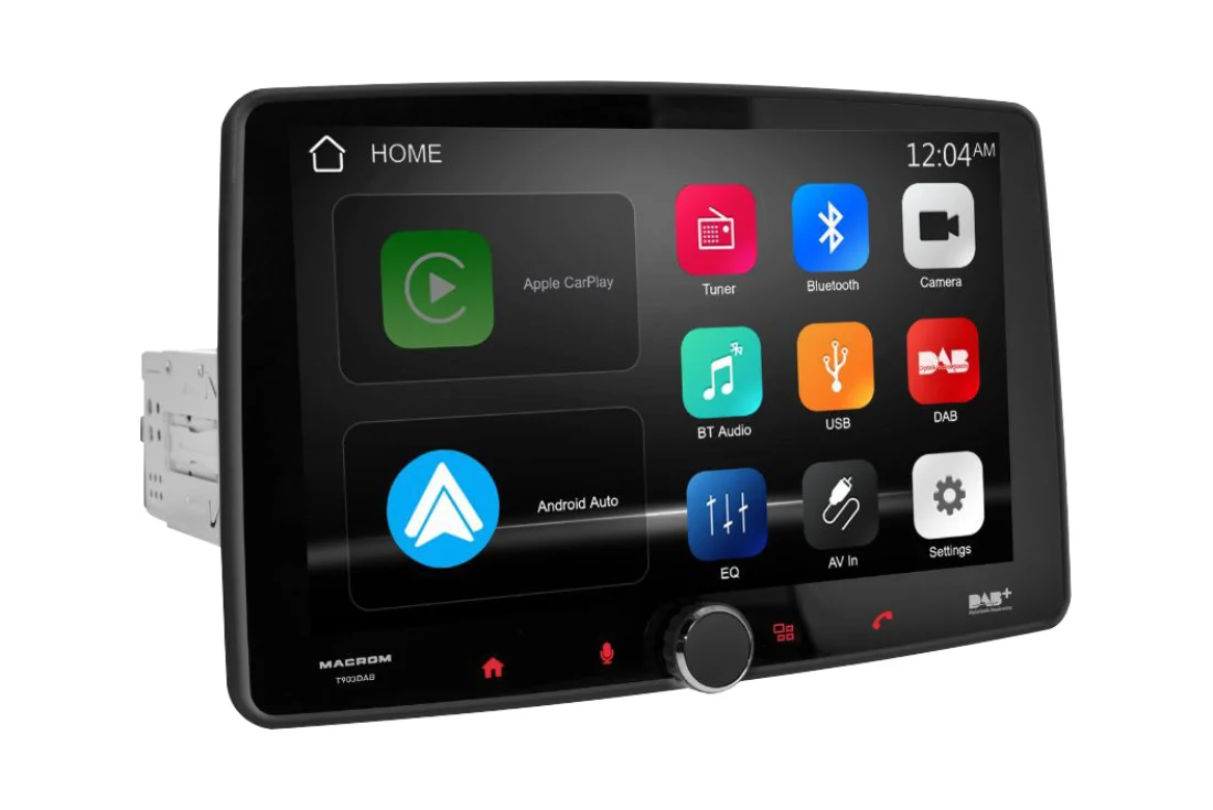 Autorádio Macrom DL903DAB - 9" monitor, 1DIN, OS Linux, DAB prijímač