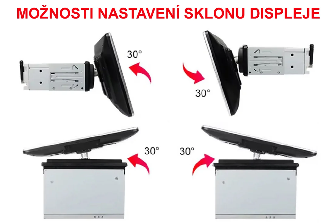 Autorádio Macrom DL903DAB - 9" monitor, 1DIN, OS Linux, DAB prijímač