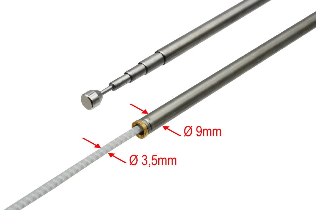 Náhradný prút AM/FM pre motorové antény - chróm