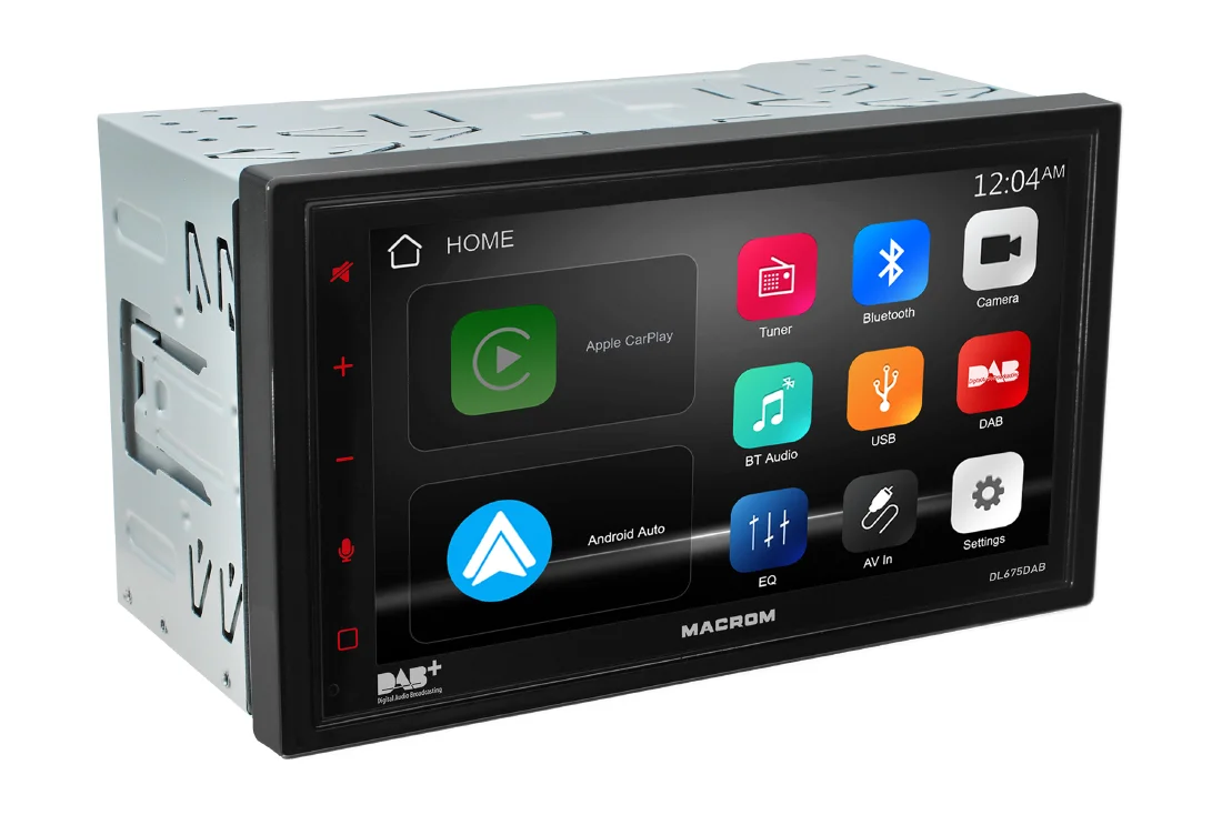 Autorádio Macrom DL675DAB - 7" monitor, OS Linux, DAB, CarPlay